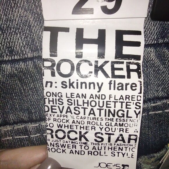 Joe's Jeans The Rocker Skinny Flare Women's Jeans Distressed Size 29 NWT - Picture 6 of 15